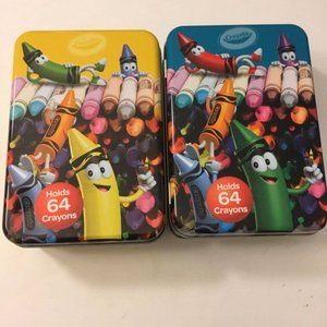 NWT- Set of 2 Crayola Decorative Tins